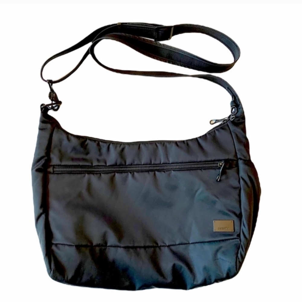 PacSafe large crossbody messenger bag RFID